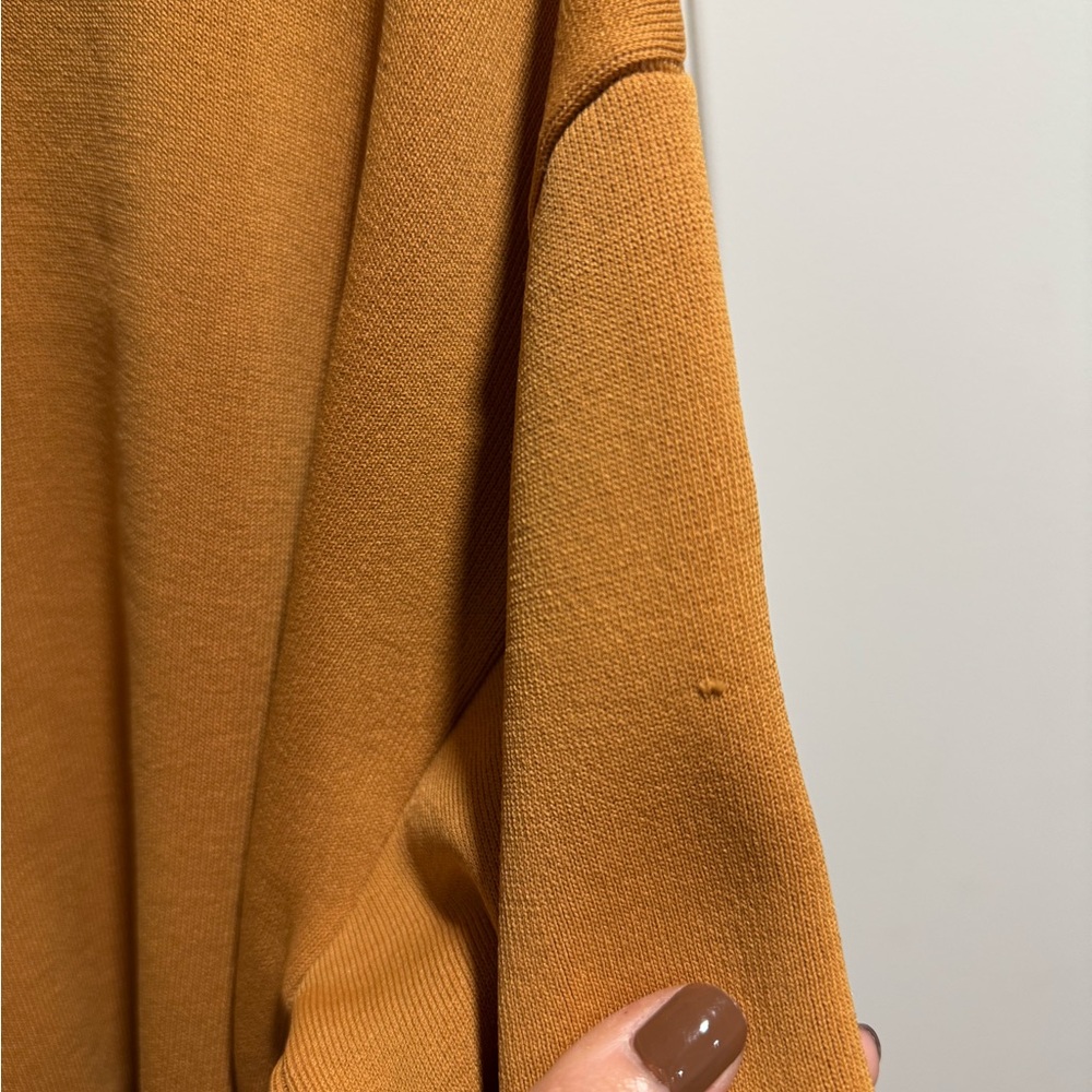 Sandro Martine Belted Over-Shirt Style Cardigan In Ochre - Picture 6 of 14